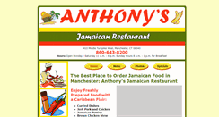 Desktop Screenshot of anthonysjamaicanrestaurant.com
