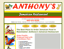 Tablet Screenshot of anthonysjamaicanrestaurant.com